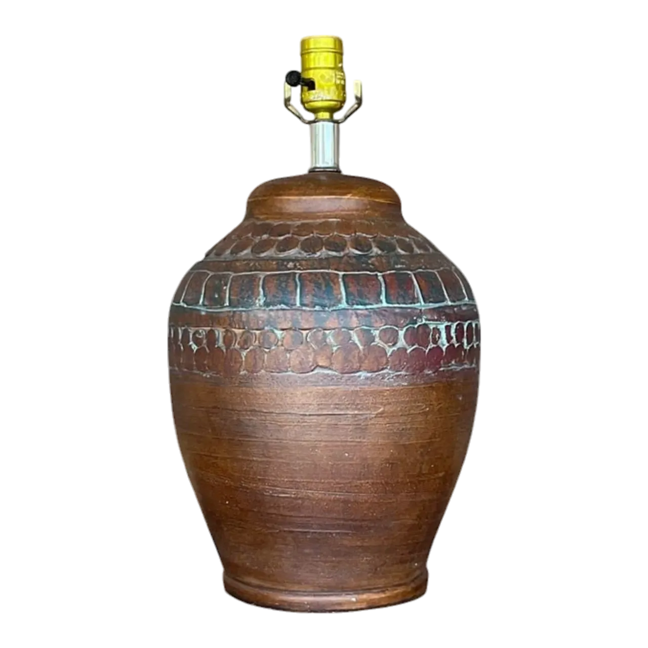 Vintage Boho Ceramic Circles Lamp