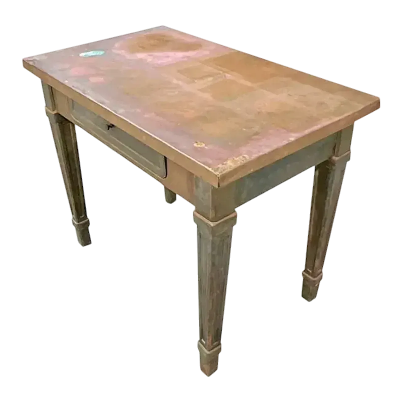 Vintage Boho Copper Wrapped Writing Desk