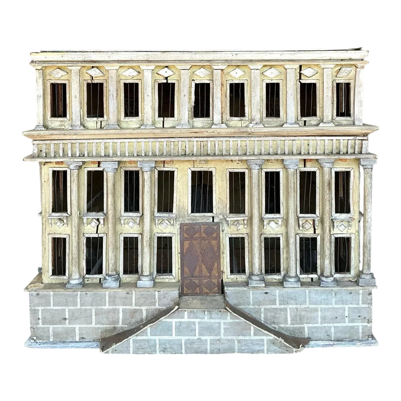 Vintage Boho Distressed Architectural Model