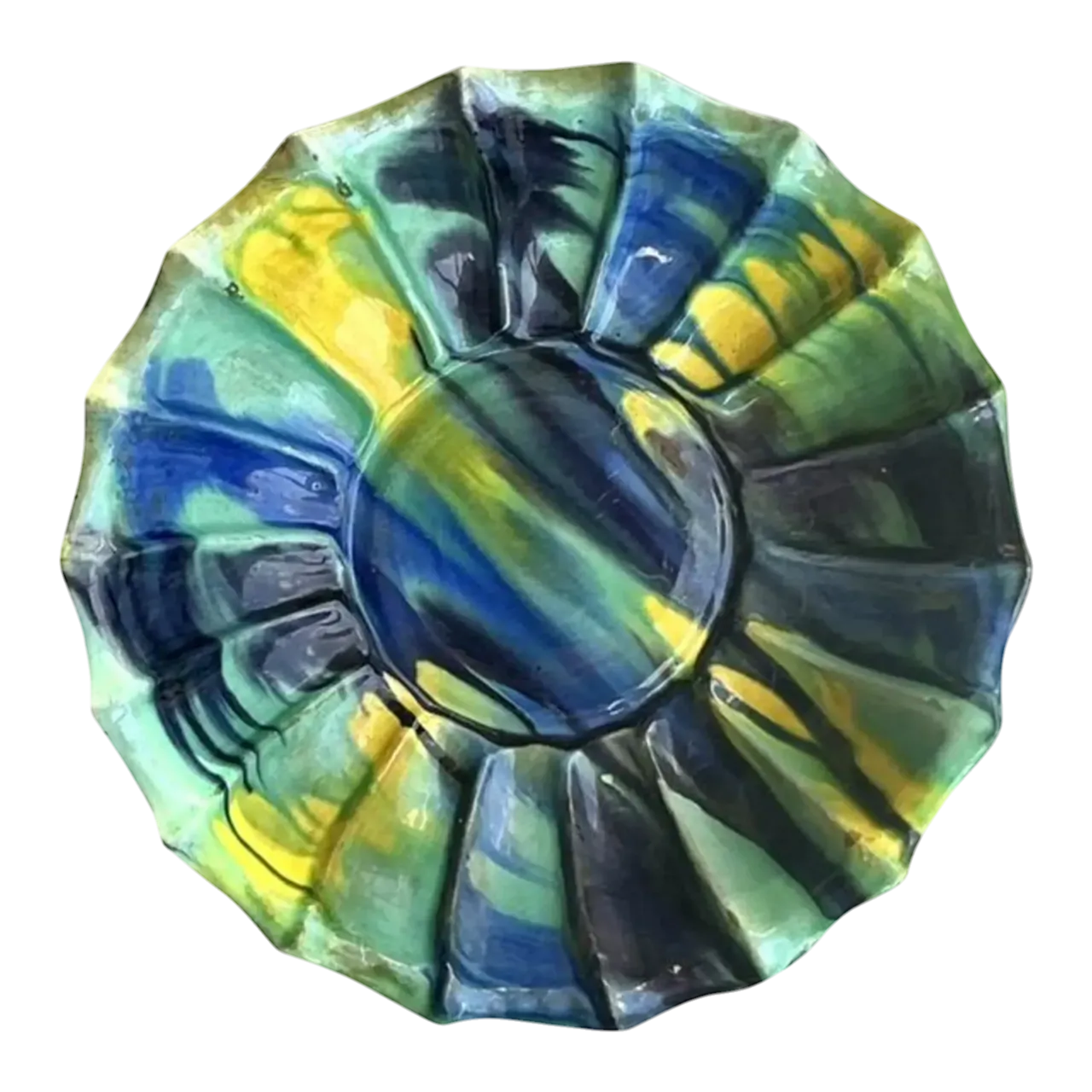 Vintage Boho Drip Glaze Bowl
