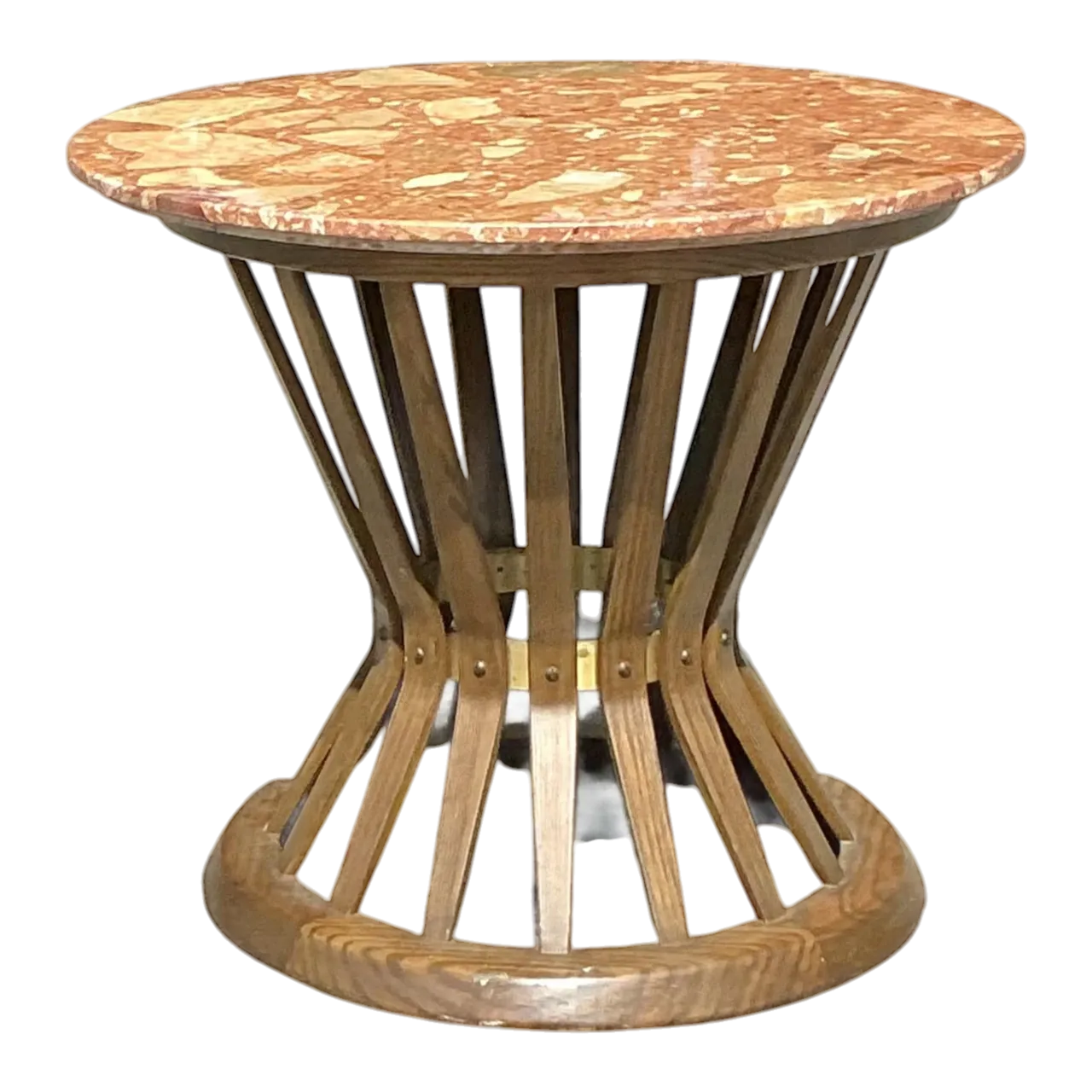 Vintage Boho Edward Wormley for Dunbar Terrazzo Top Side Table