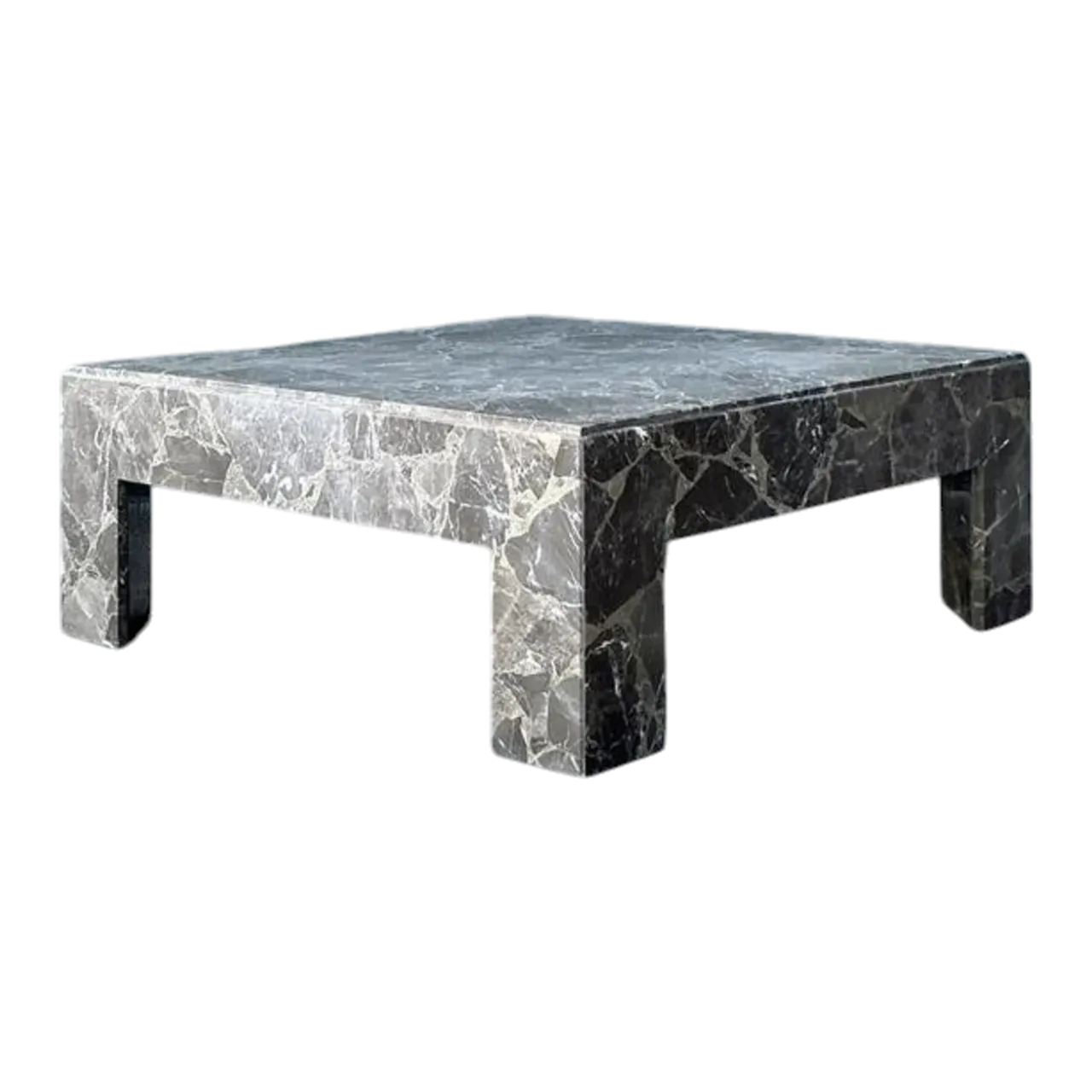 Vintage Boho Emperador Marble Coffee Table