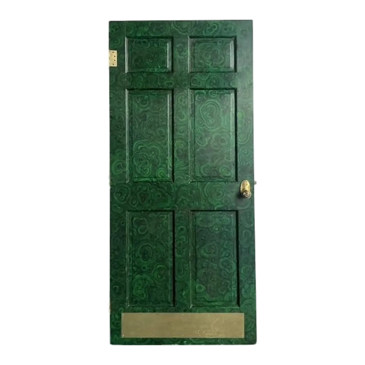 Vintage Boho Faux Finished Malachite Door