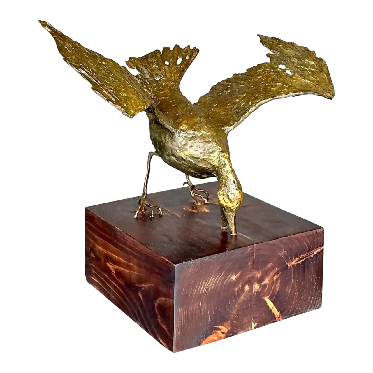 Vintage Boho Gilt Tipped Bird Sculpture
