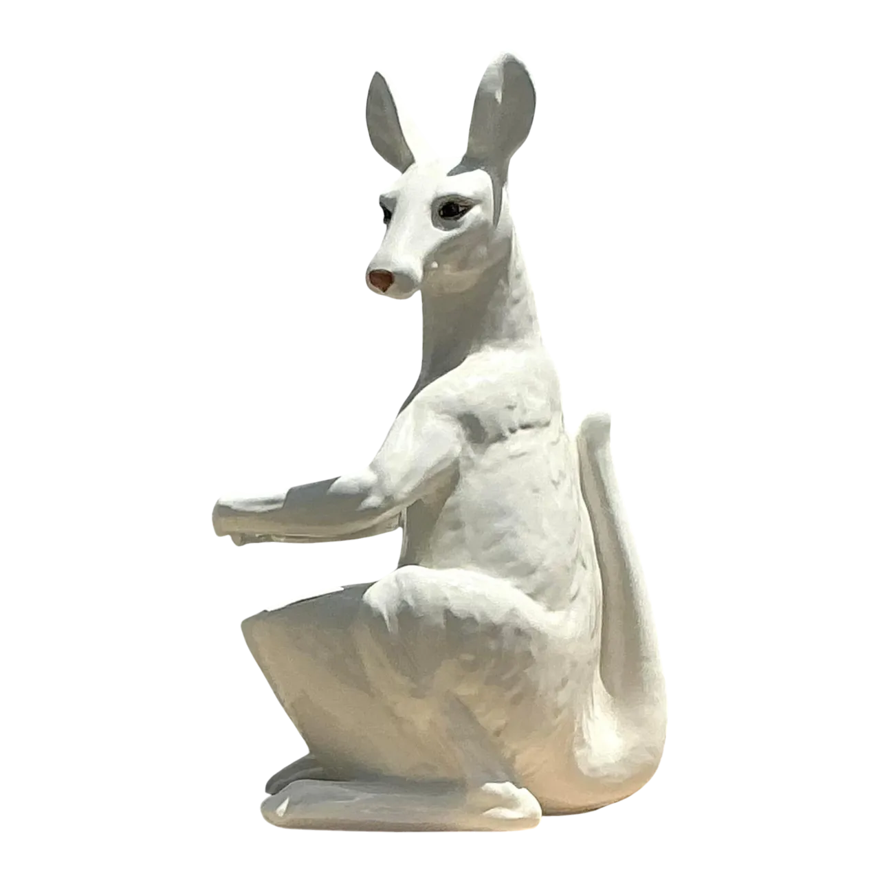 Vintage Boho Glazed Ceramic Kangaroo Planter