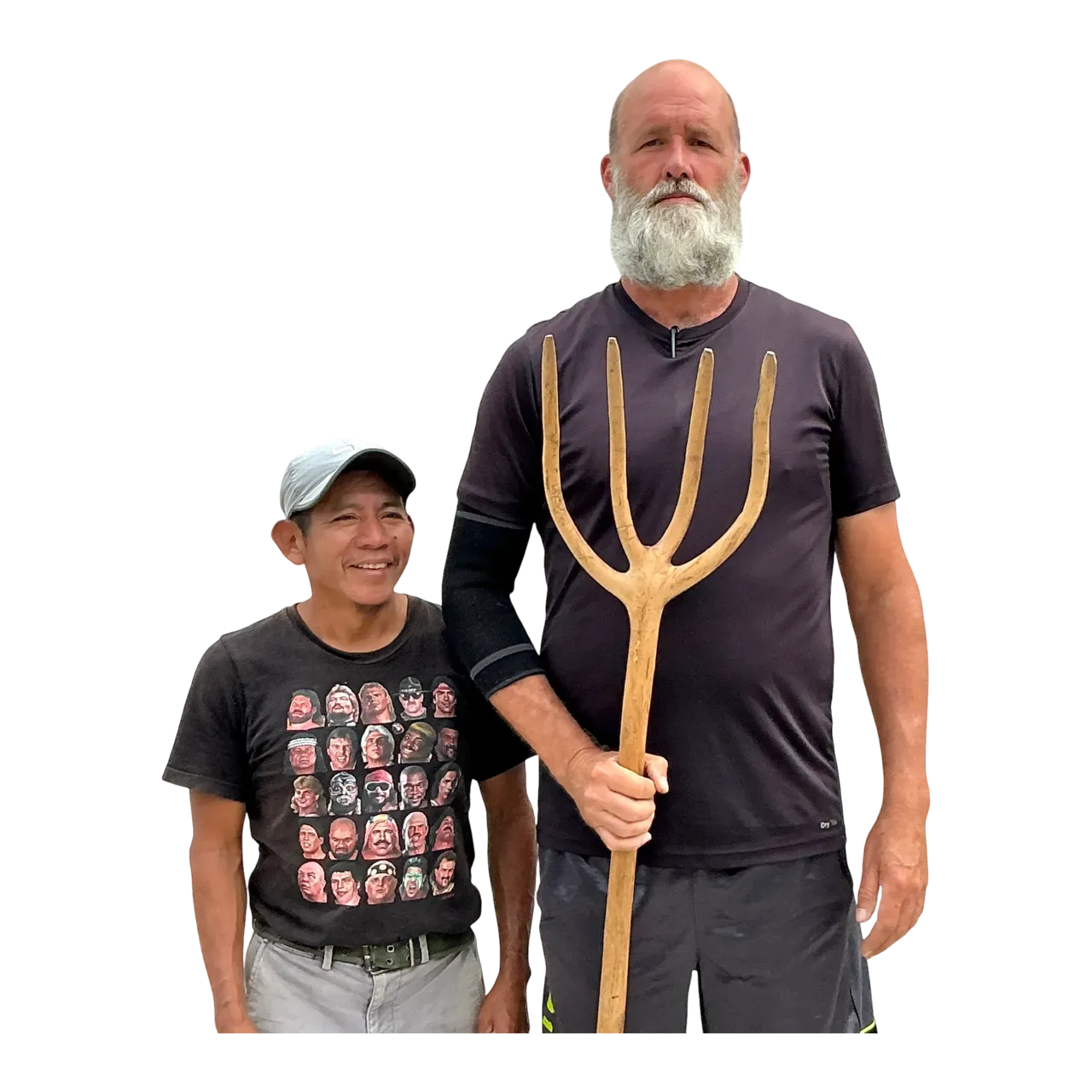 Vintage Boho Hand Carved Pitchfork