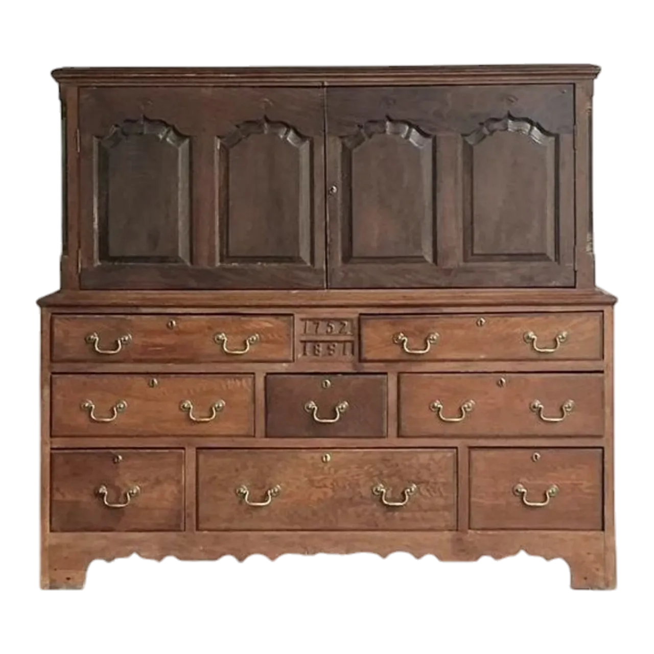 Vintage Boho Hand Crafted 18th Century Cabinet