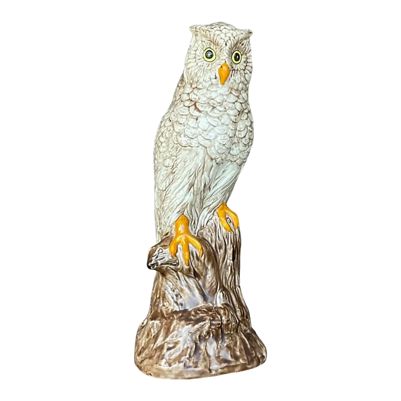 Vintage Boho Hand Painted Ceramic Owl