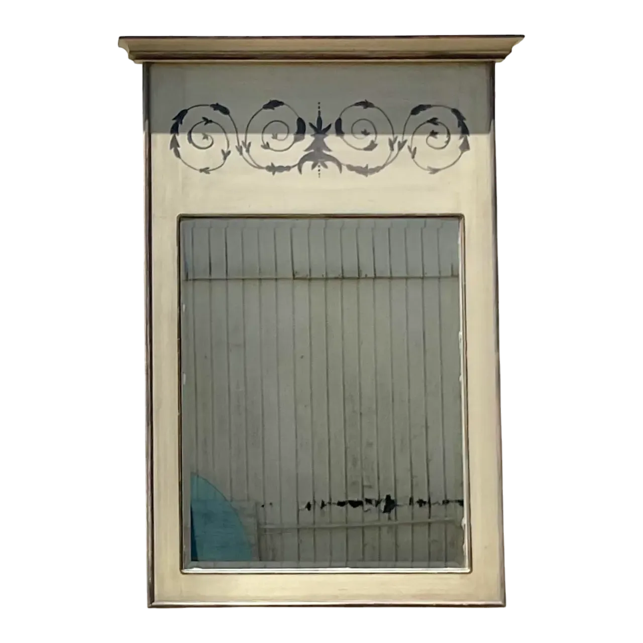 Vintage Boho Hand Painted Provençal Mirror
