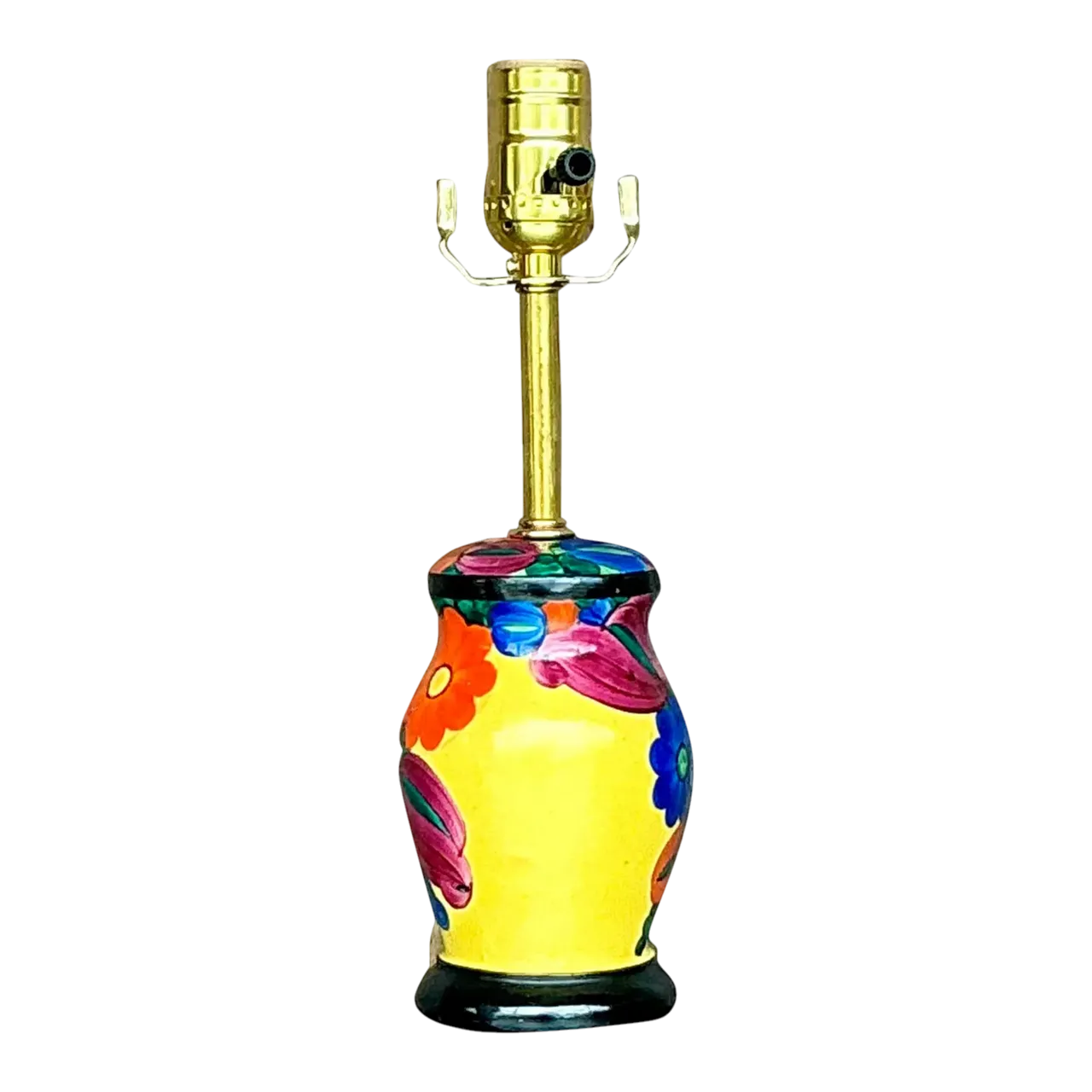 Vintage Boho Hand Painted Vanity Lamp