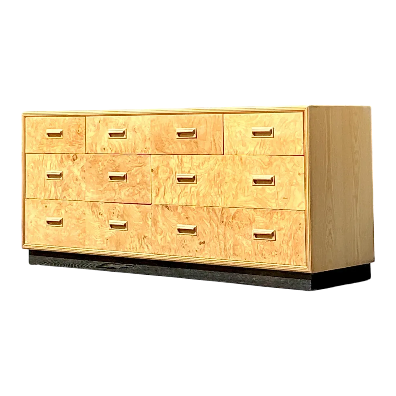 Vintage Boho Henredon Scwne Two Burl Dresser