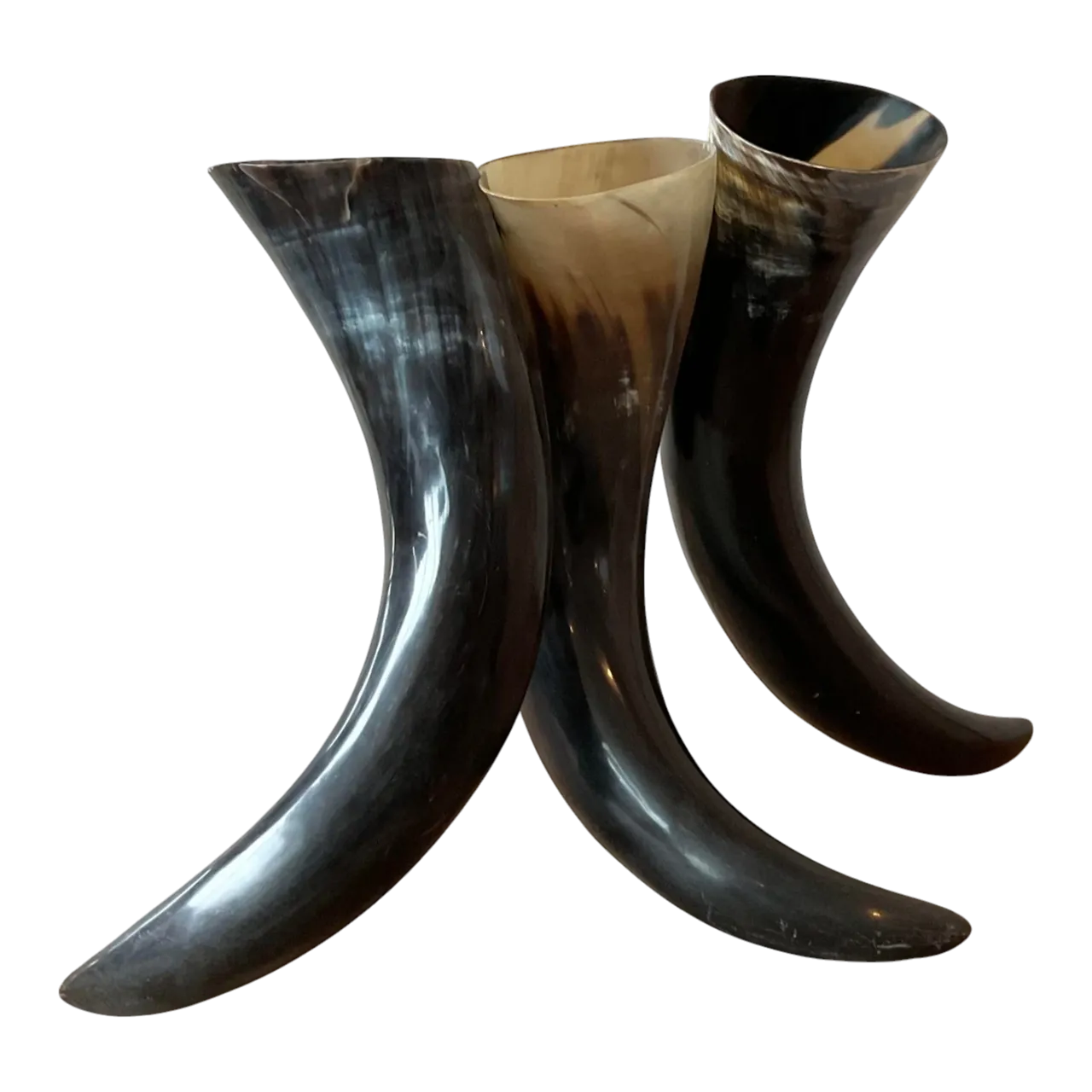 Vintage Boho Horn Trio Vase