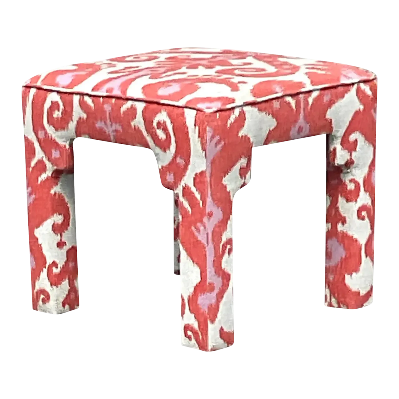 Vintage Boho Ikat Low Stool