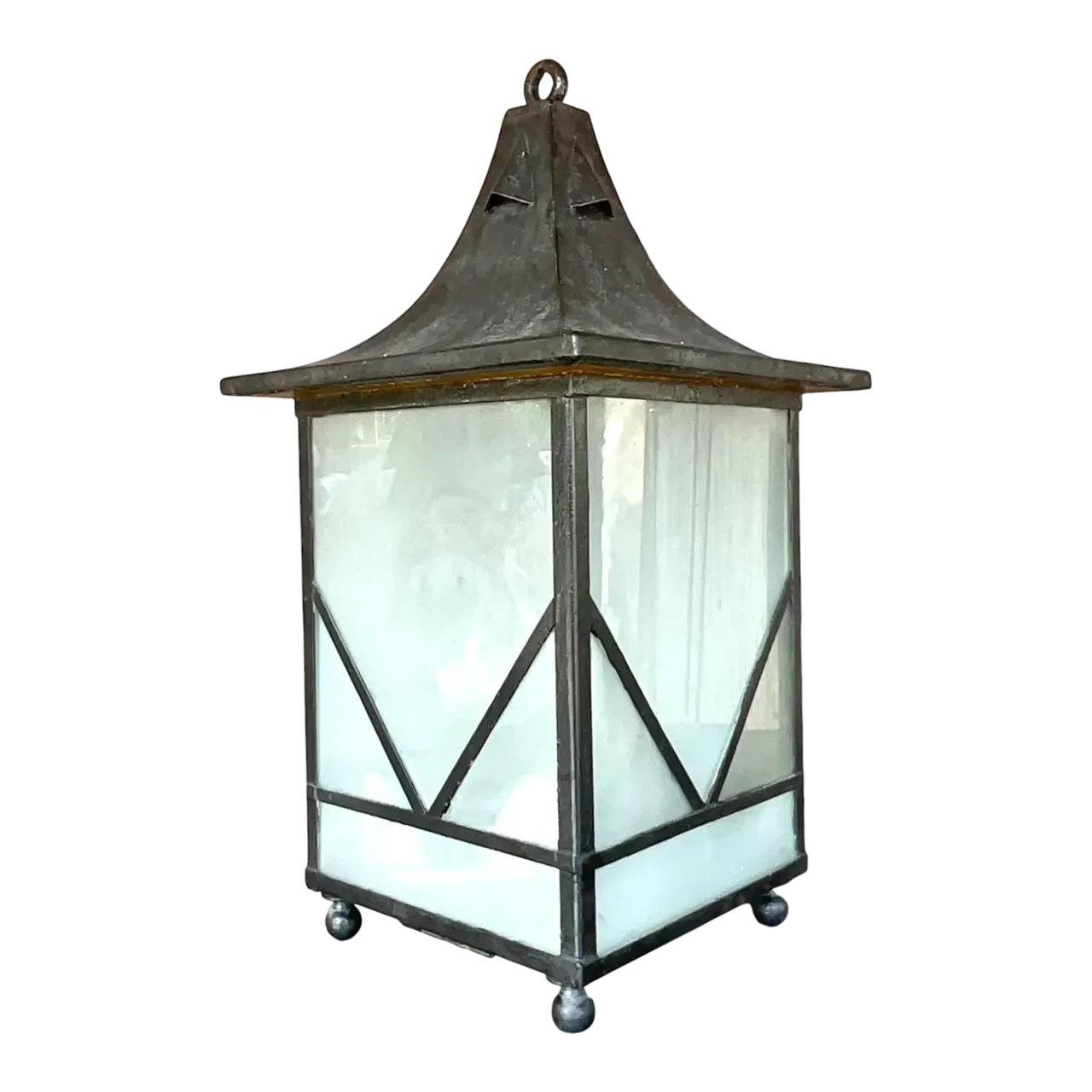 Vintage Boho Iron Lantern