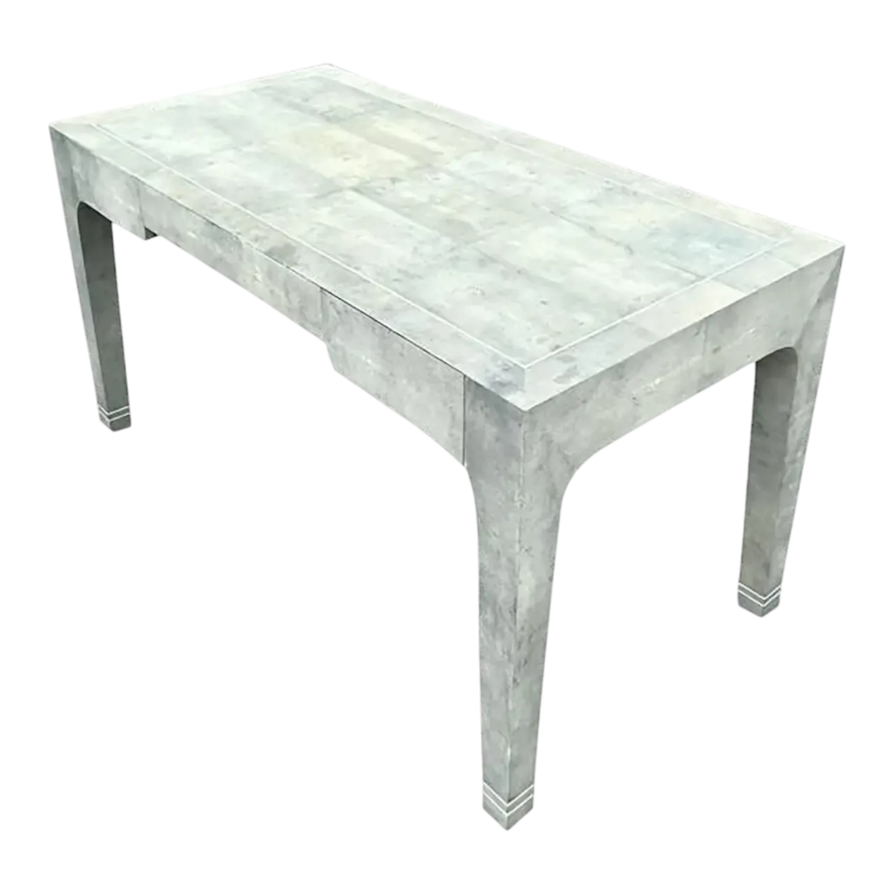 Vintage Boho Karl Springer Shagreen Wrapped Writing Desk