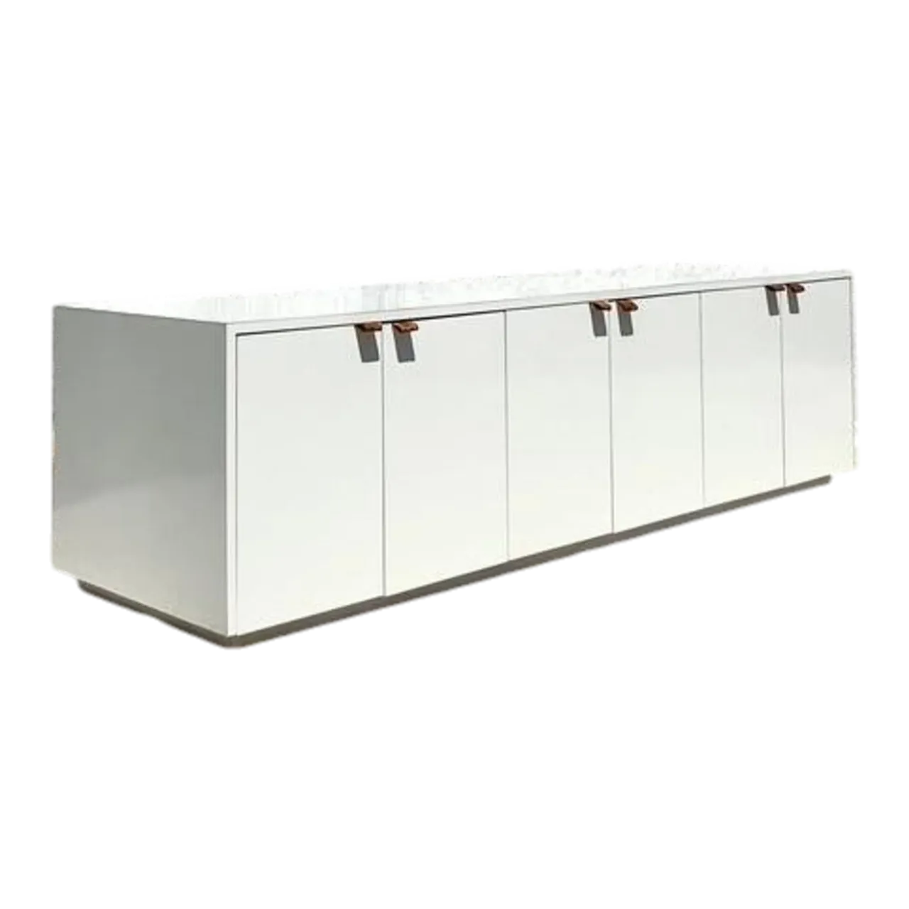 Vintage Boho Lacquered Long Credenza
