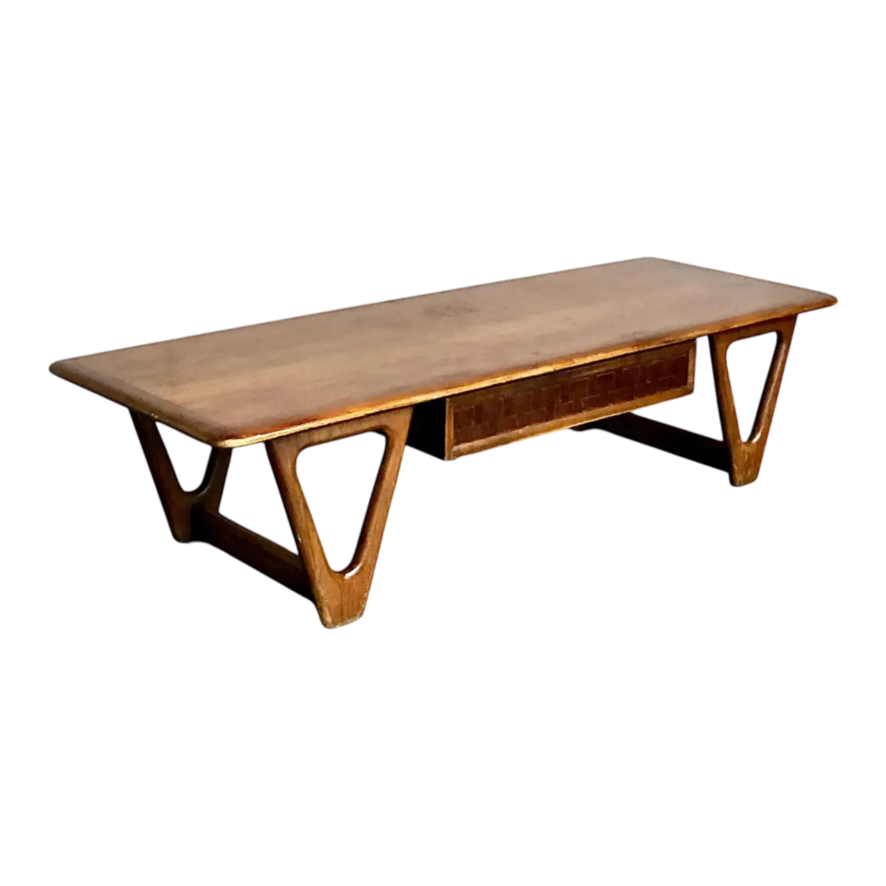 Vintage Boho Lane “Perception” Triangle Coffee Table