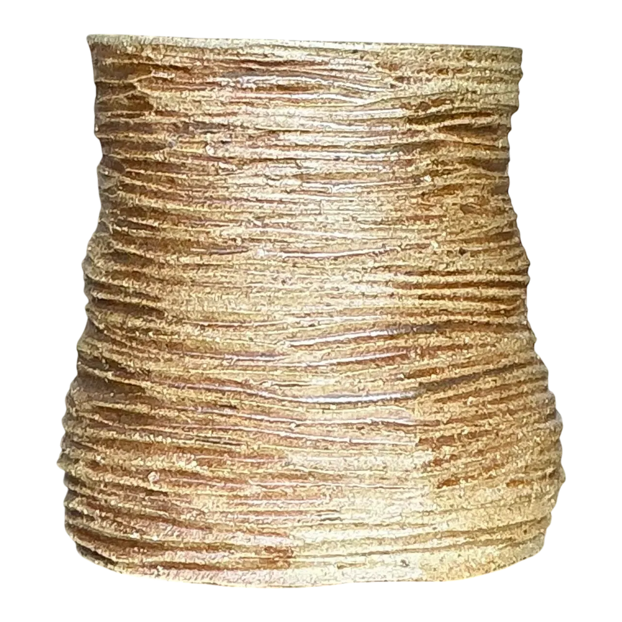 Vintage Boho Layered Studio Pottery Vase