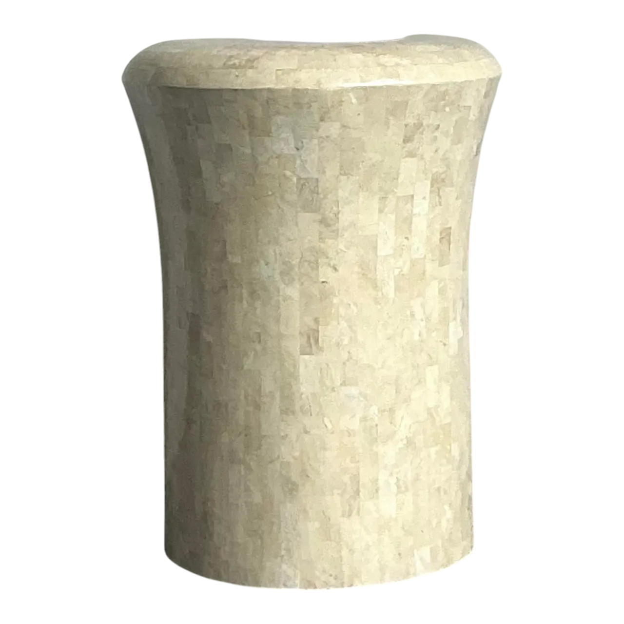 Vintage Boho Maitland Smith Tessellated Stone Planter