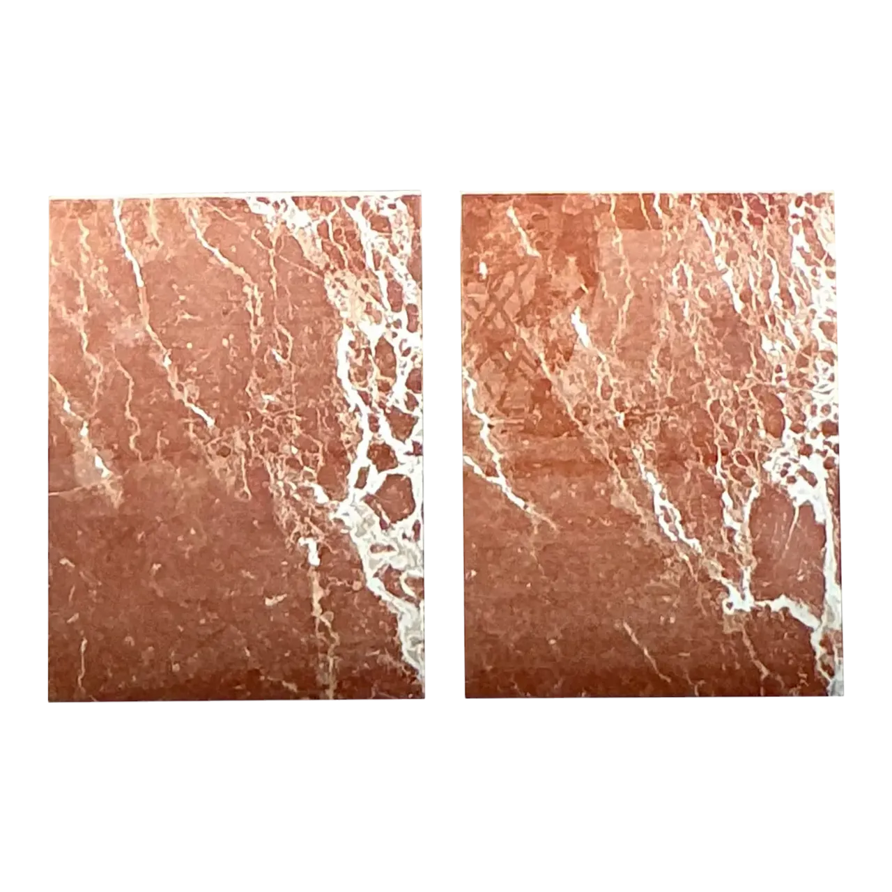 Vintage Boho Marble Pedestals - a Pair