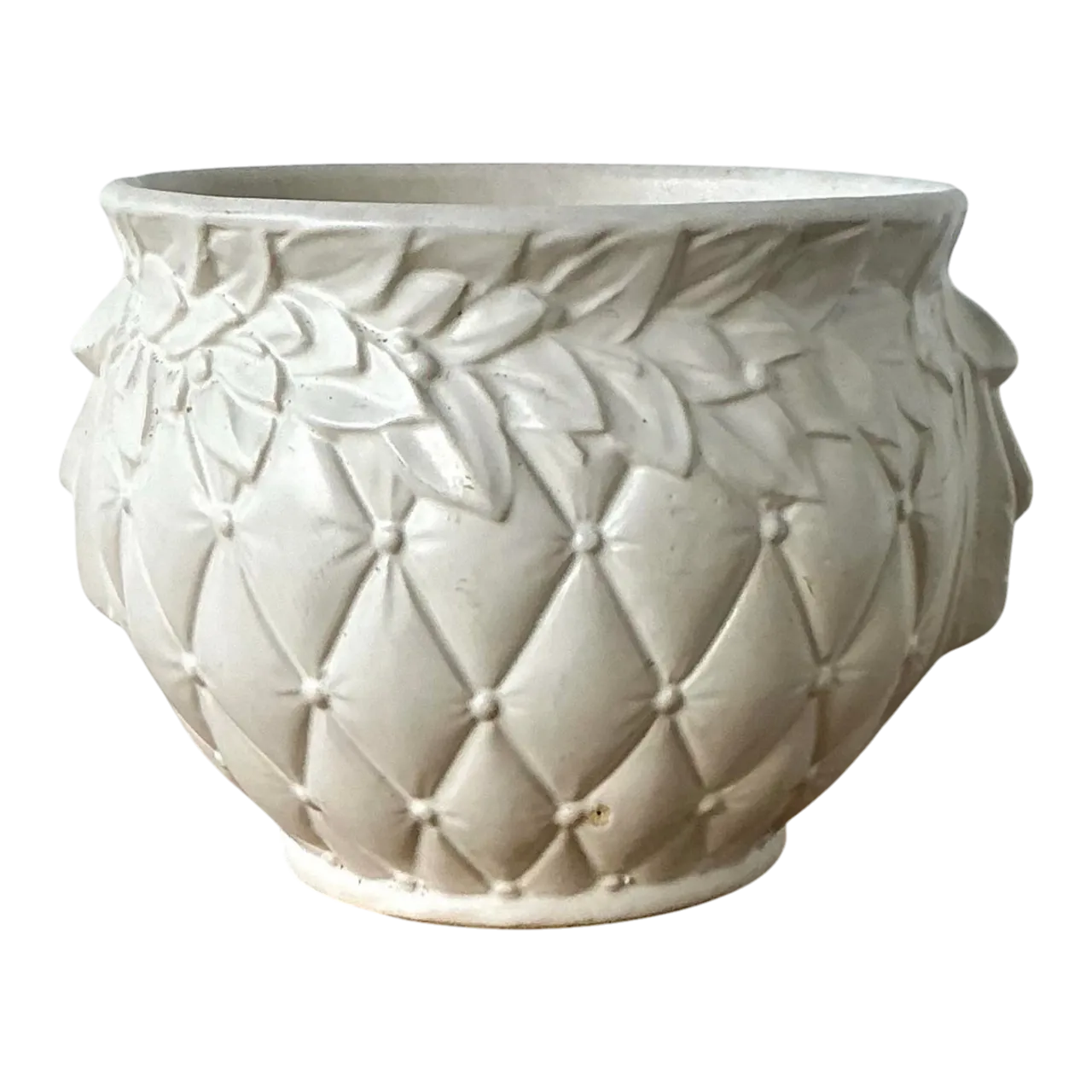 Vintage Boho McCoy Laurel Leaf Cache Pot