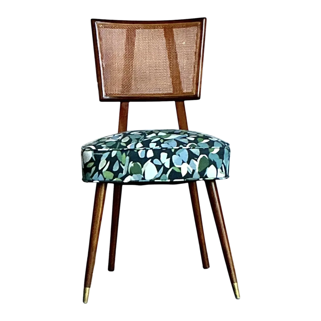Vintage Boho MCM Cane Dining Chair