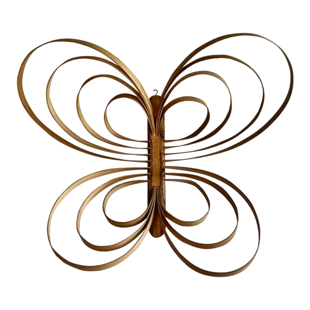 Vintage Boho Monumental Bent Wood Butterfly