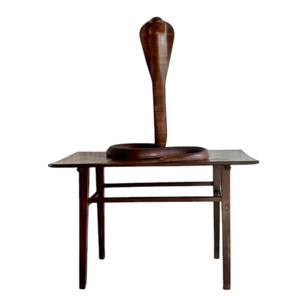 Vintage Boho Monumental Wood Cobra