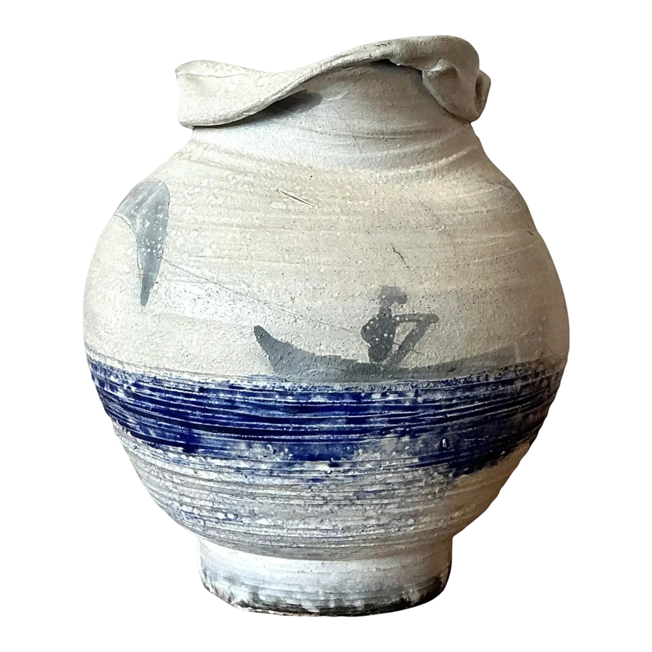 Vintage Boho Moonlight Studio Pottery Vase