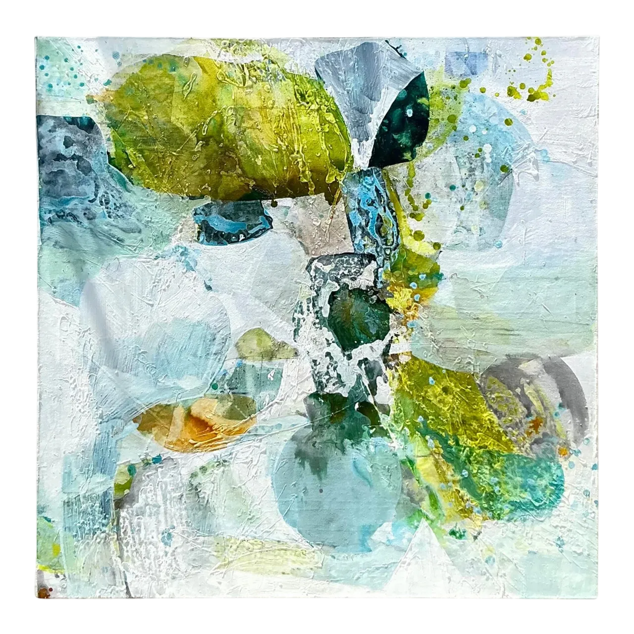 Vintage Boho Original Abstract Oil Painting