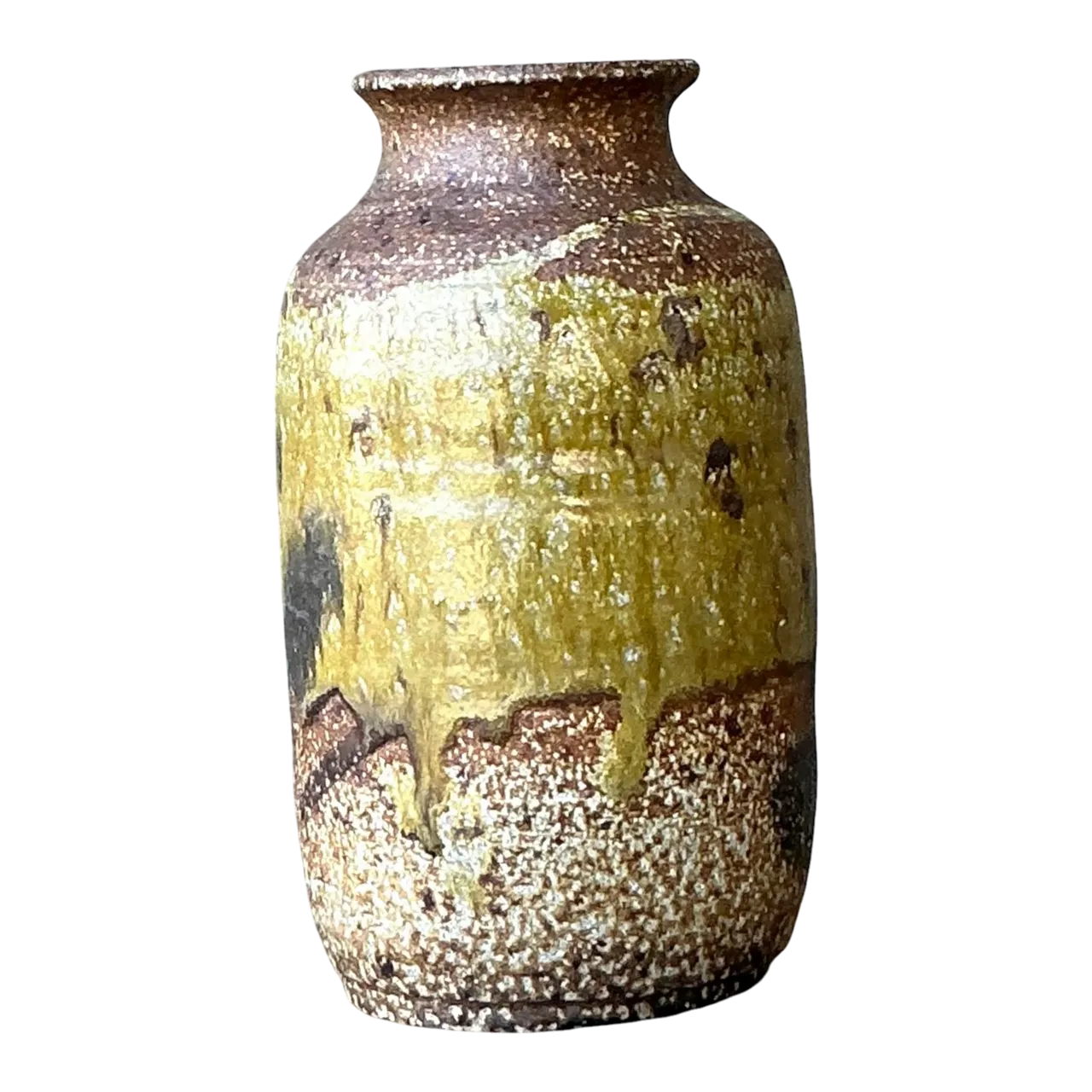 Vintage Boho Original Glazed Ceramic Vase