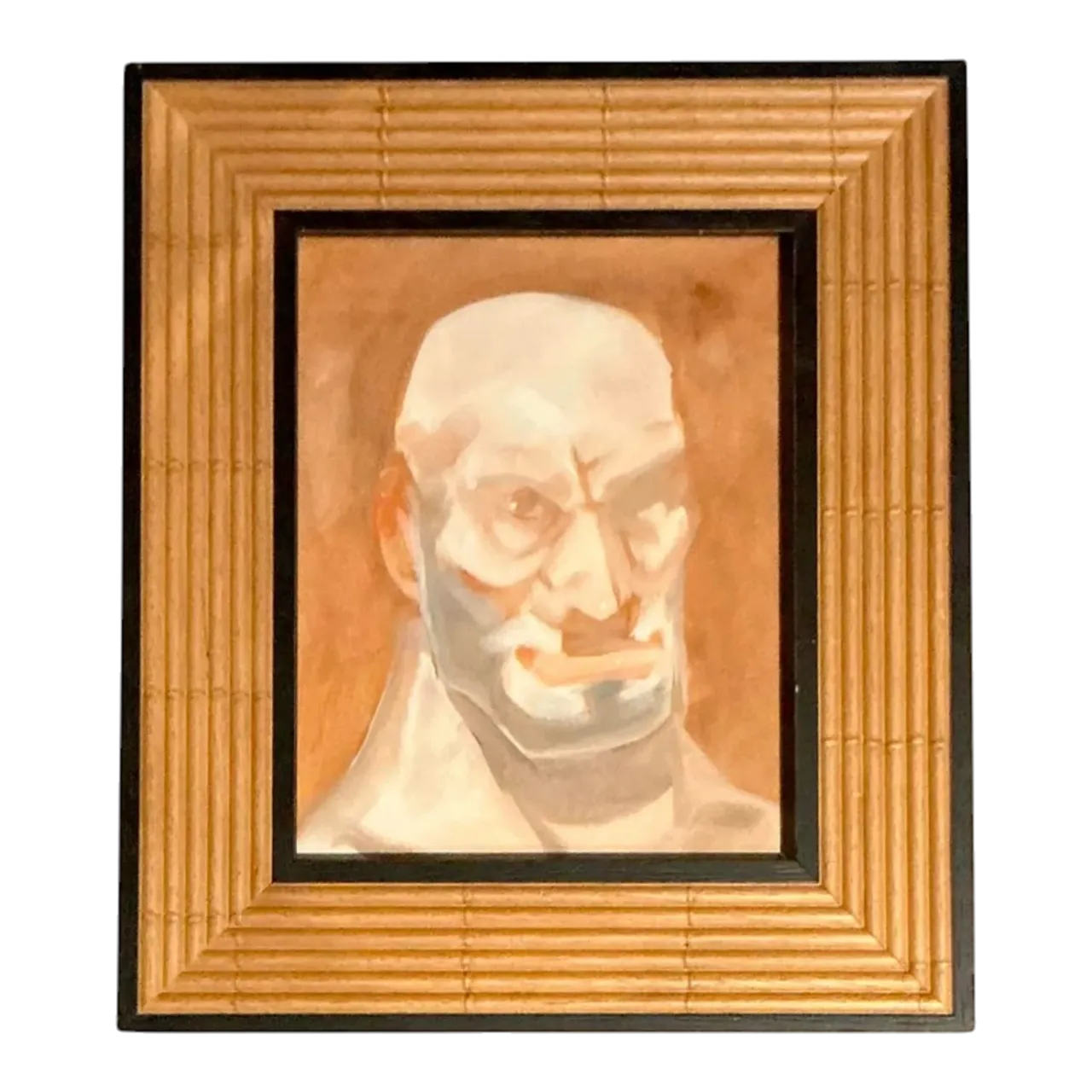 Vintage Boho Original Portrait of Man