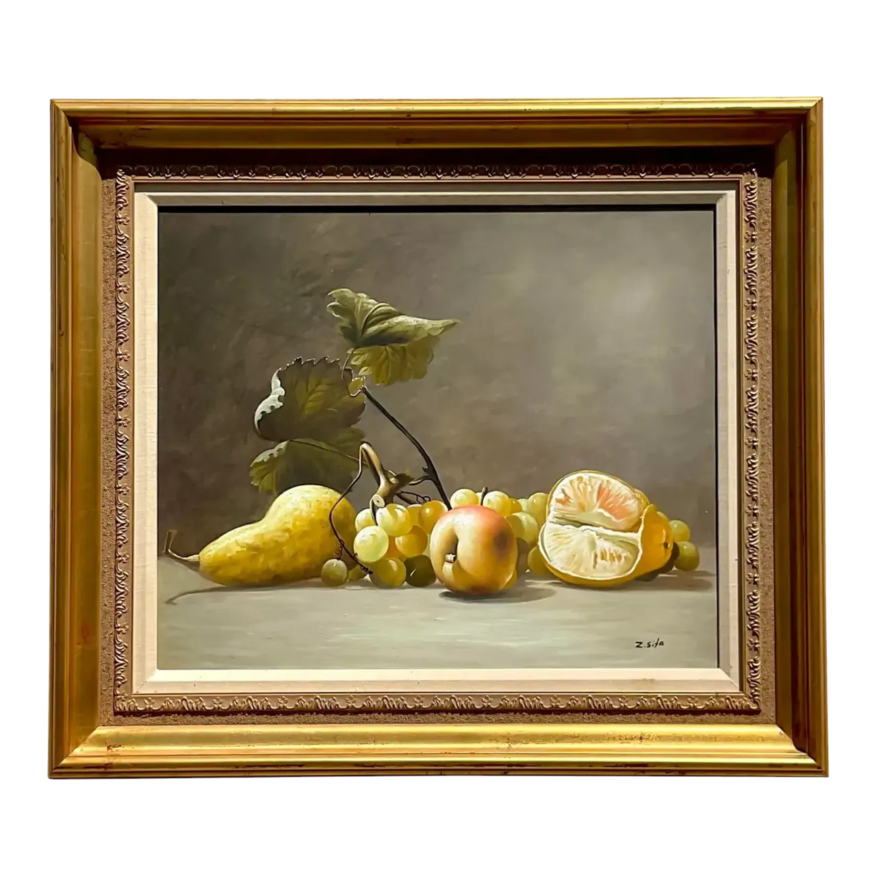 Vintage Boho Original Still Life Oil Painting on Canvas