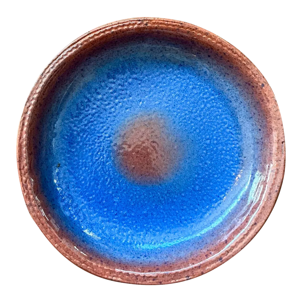 Vintage Boho Original Studio Pottery Bowl - Ceramic, 12.25W x 2H