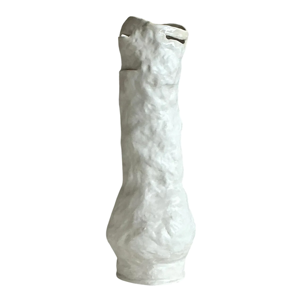 Vintage Boho Original Studio Pottery Slit Vase
