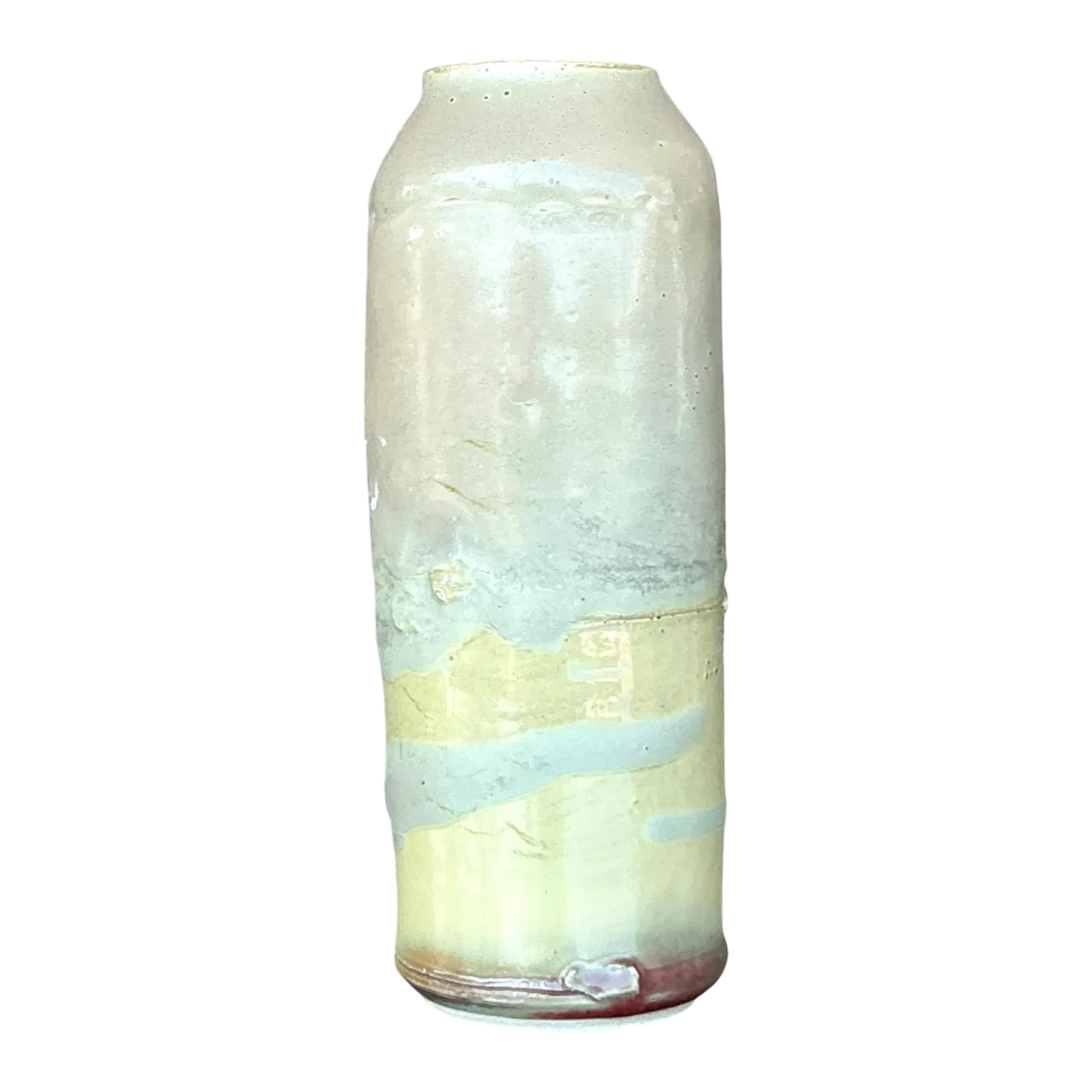 Vintage Boho Original Studio Pottery Vase - Ceramic, 3.5W x 9.75H