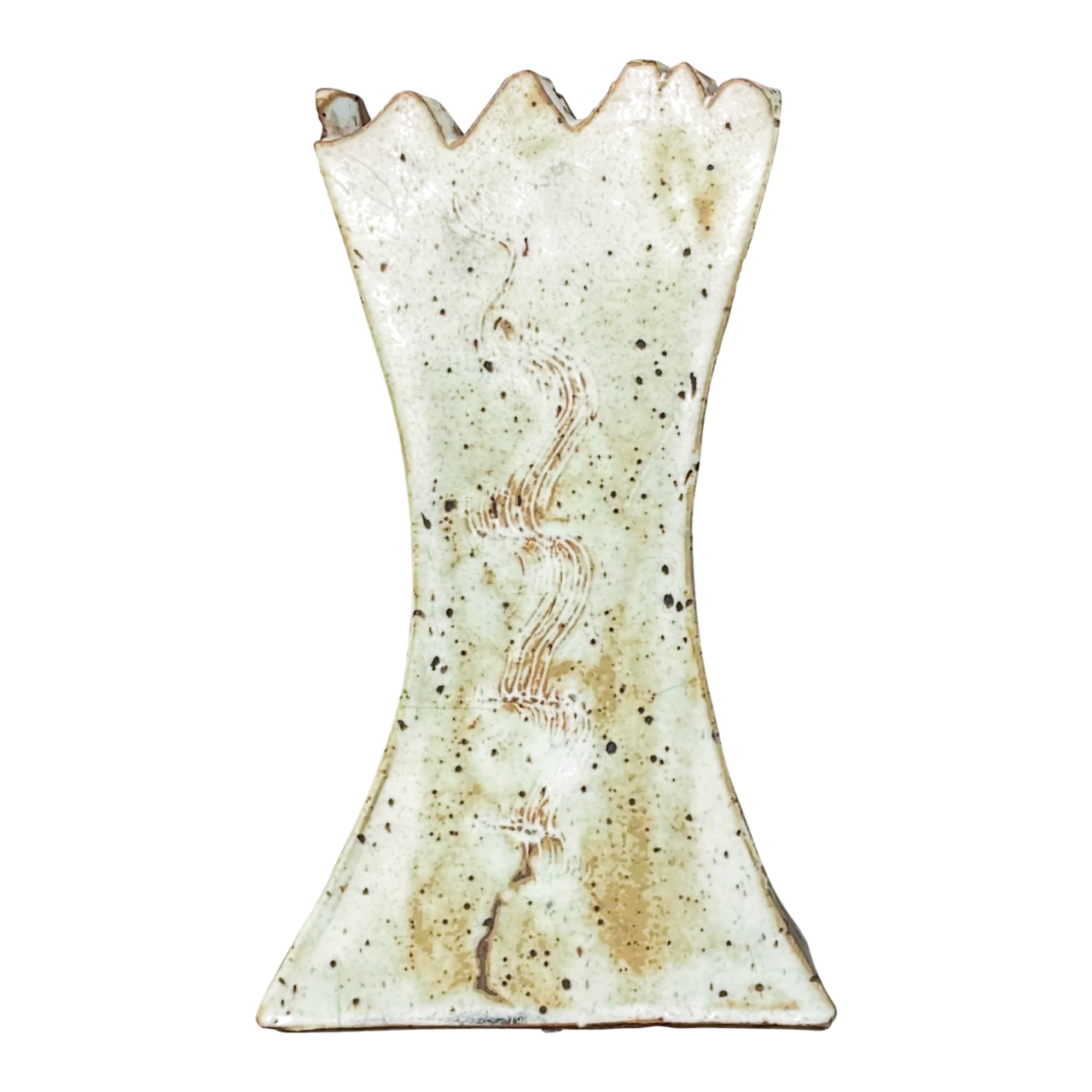 Vintage Boho Original Studio Pottery Vase - Pottery, 7W x 12H