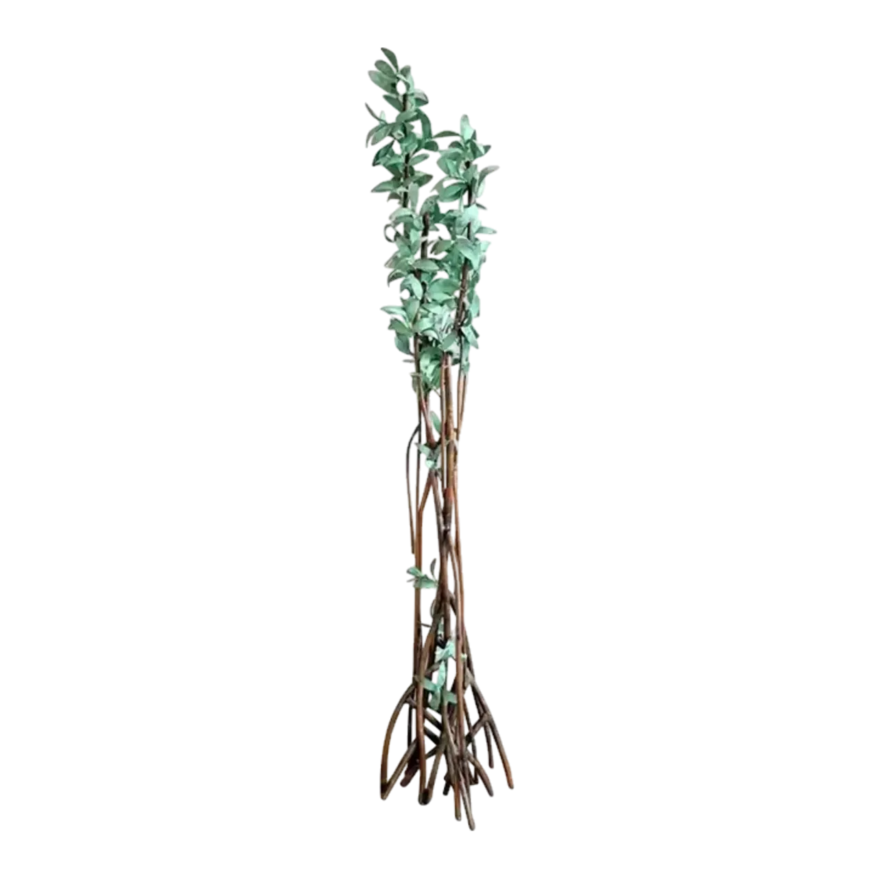 Vintage Boho Patinated Copper Tree Sculpture