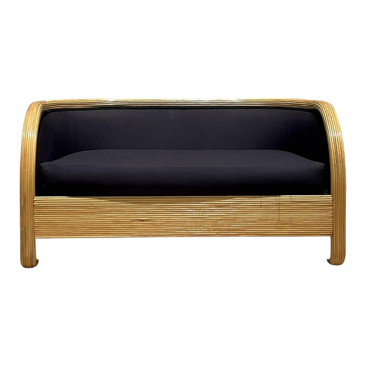 Vintage Boho Pencil Reed Loveseat