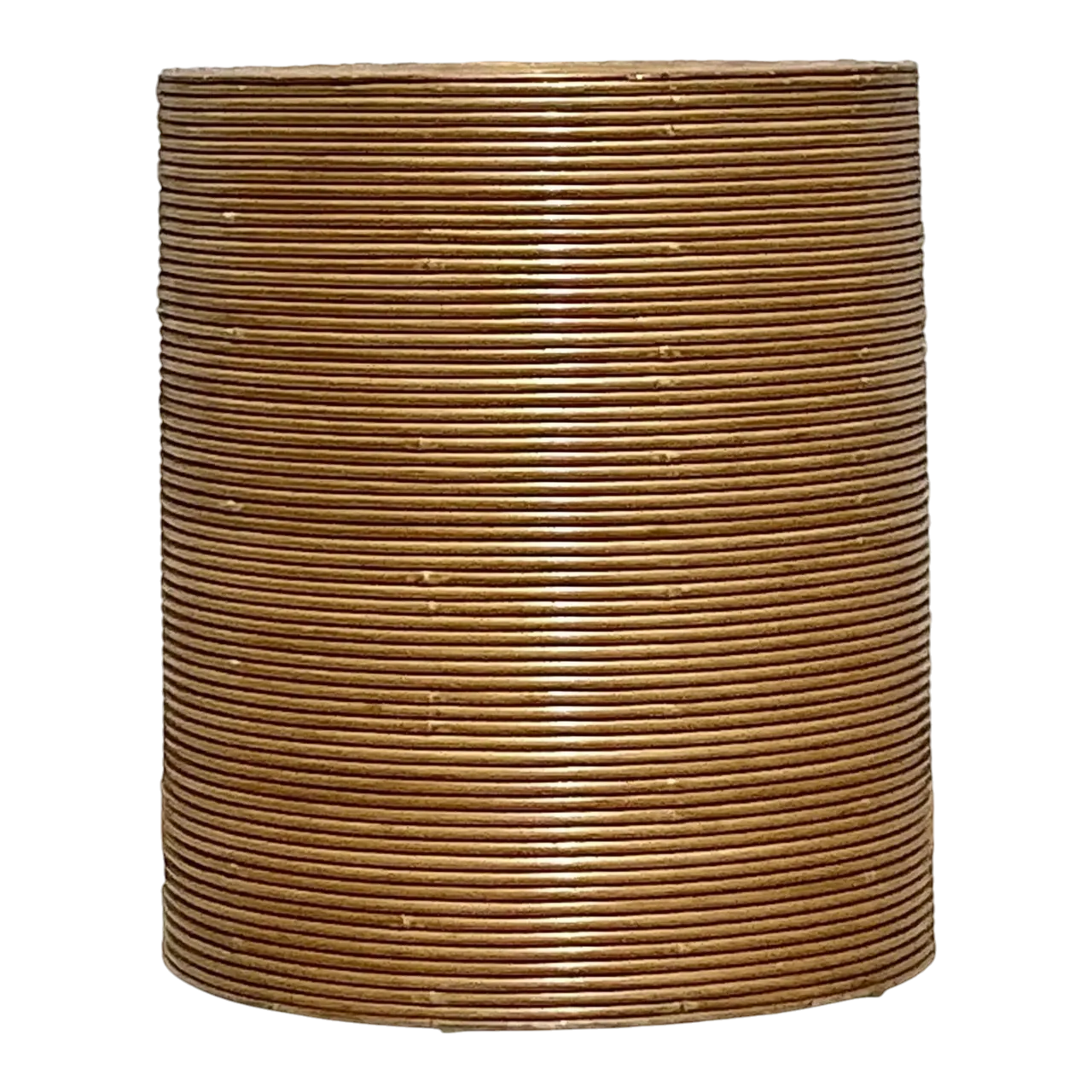 Vintage Boho Pencil Reed Table Pedestal