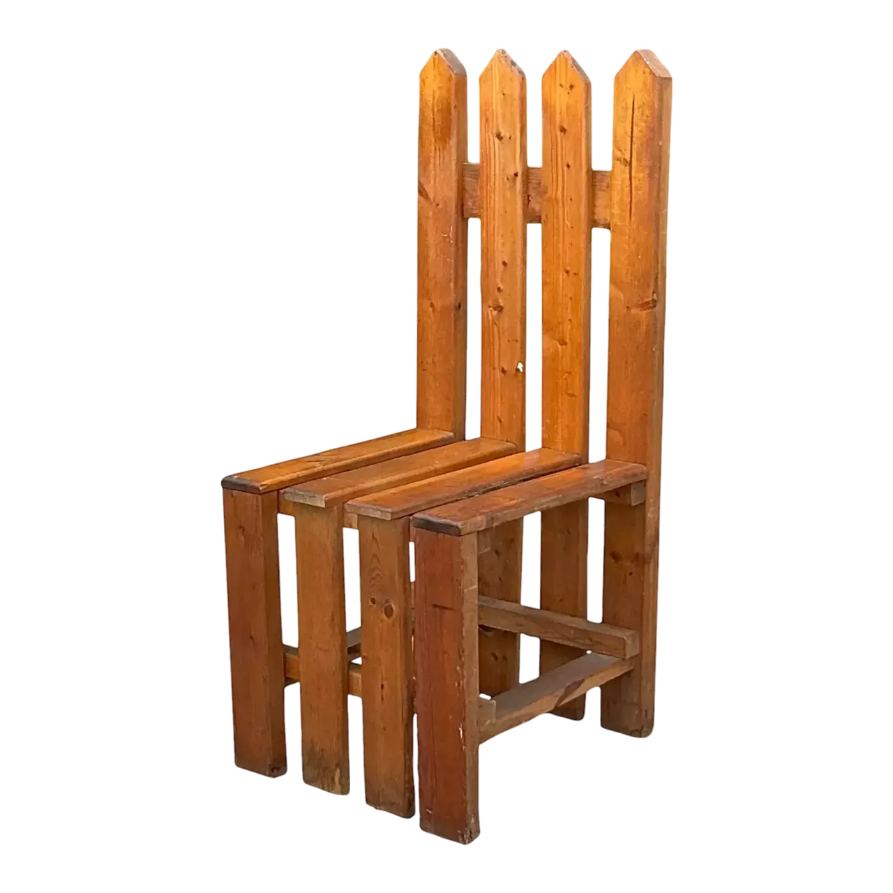 Vintage Boho Picket Fence Chair