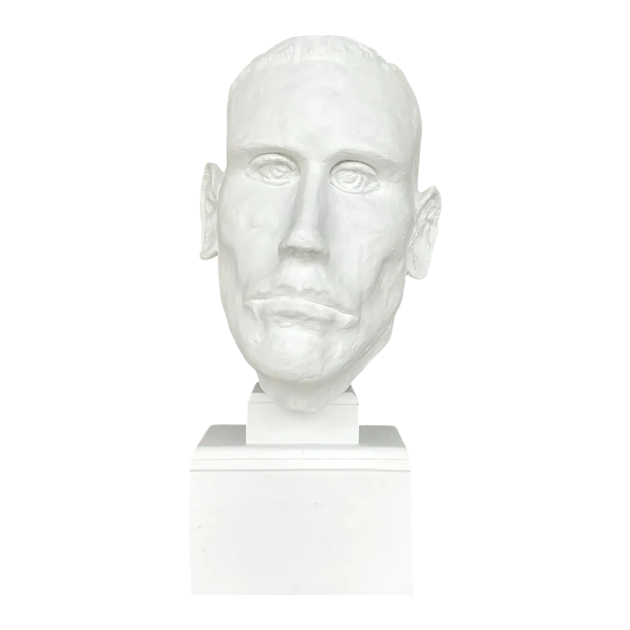 Vintage Boho Plaster Bust of Man