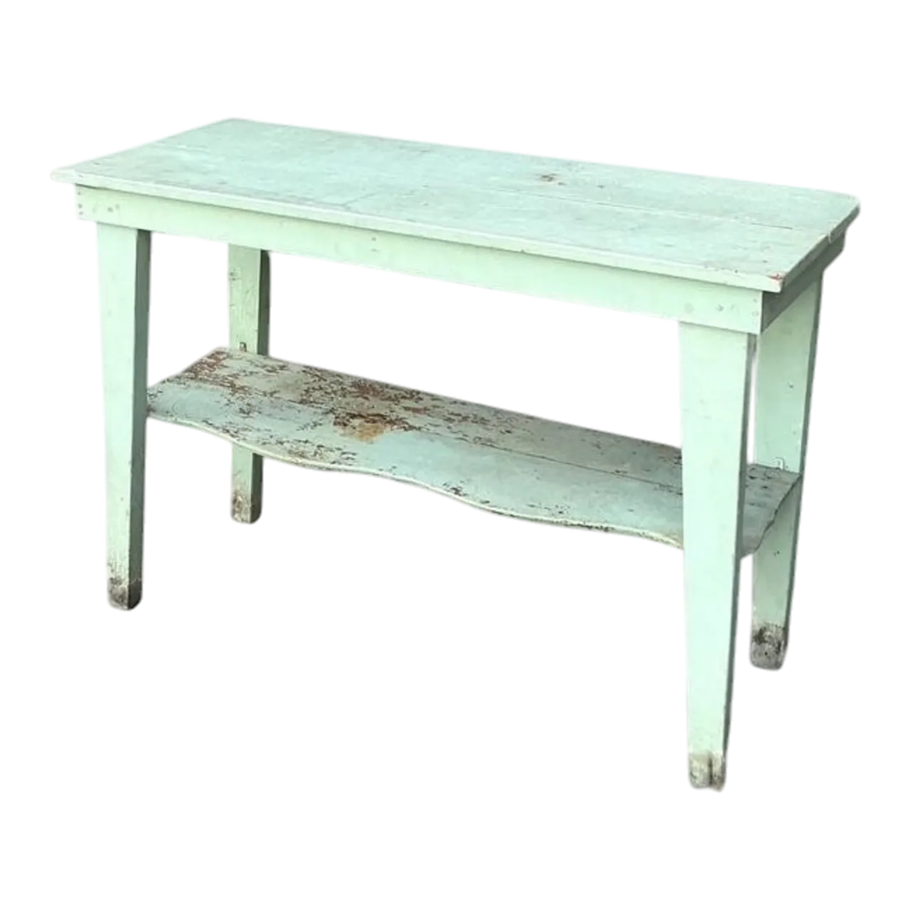 Vintage Boho Primitive Distressed Console Table