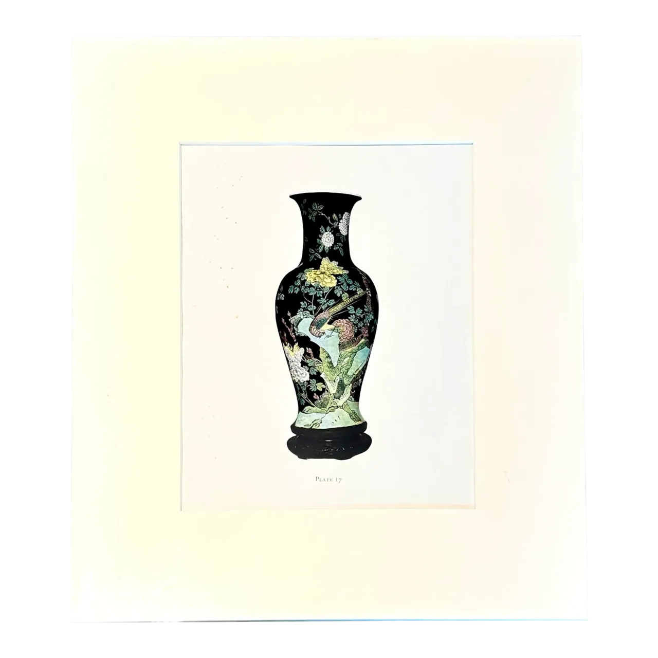 Vintage Boho Print of Chinese Porcelain Vase
