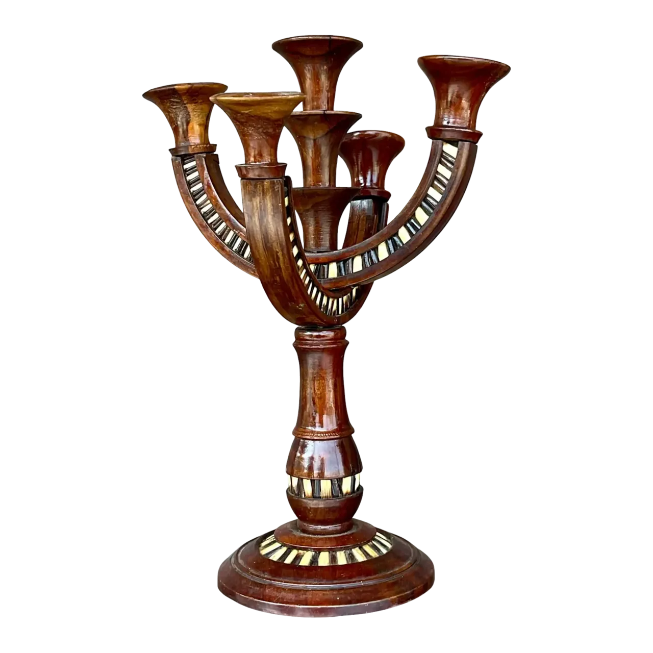 Vintage Boho Quill Candelabra