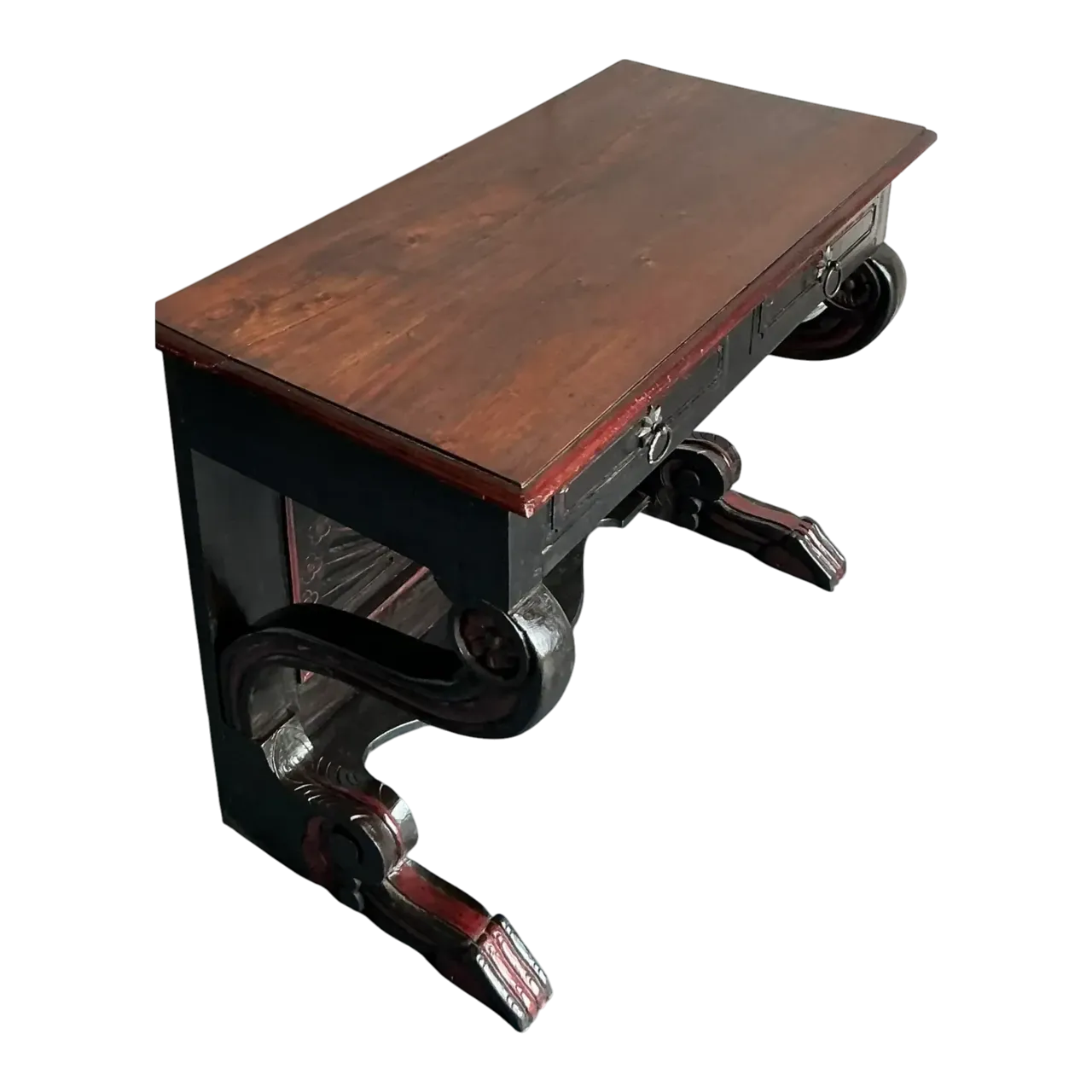 Vintage Boho Reclaimed Wood Console Table