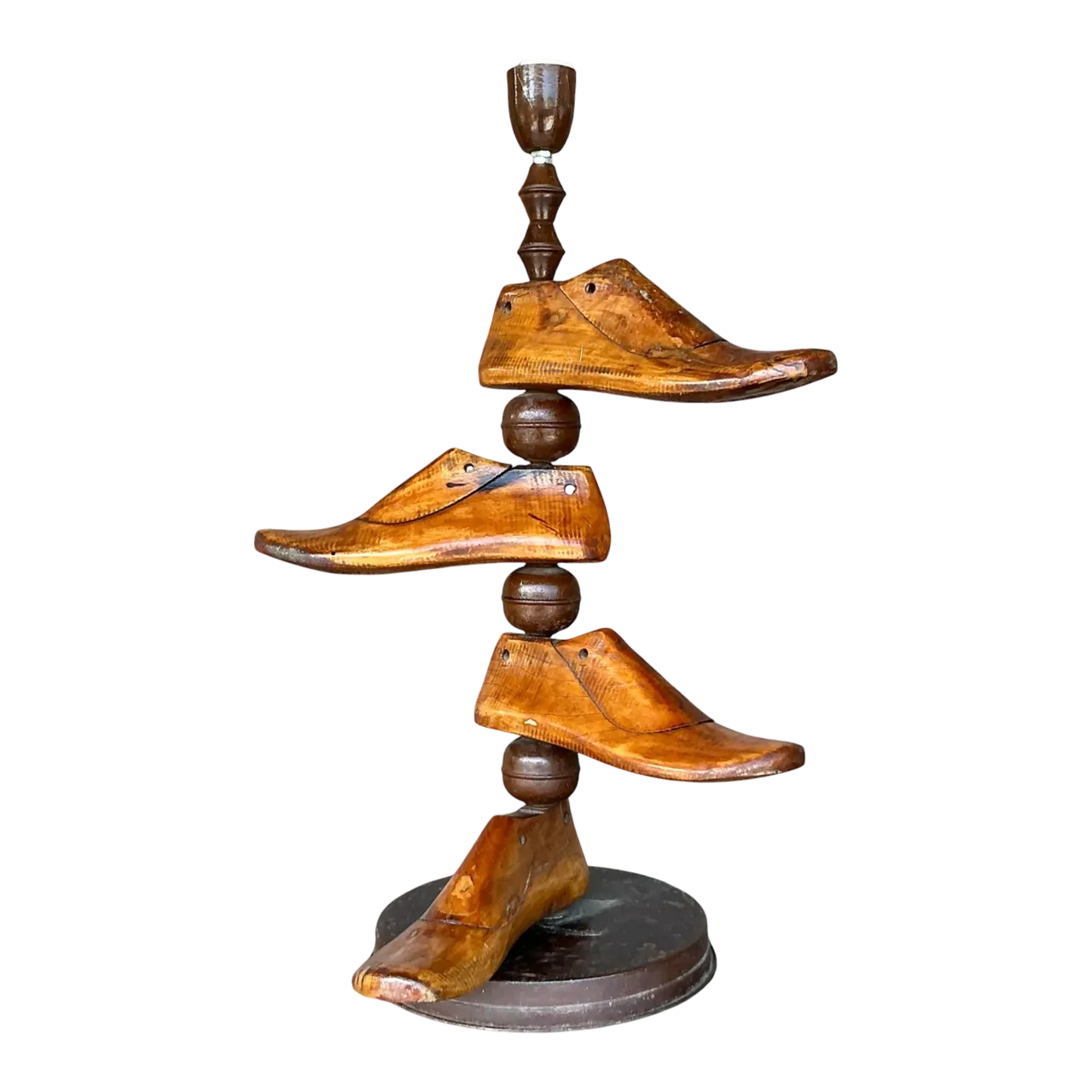 Vintage Boho Shoe Mold Lamp