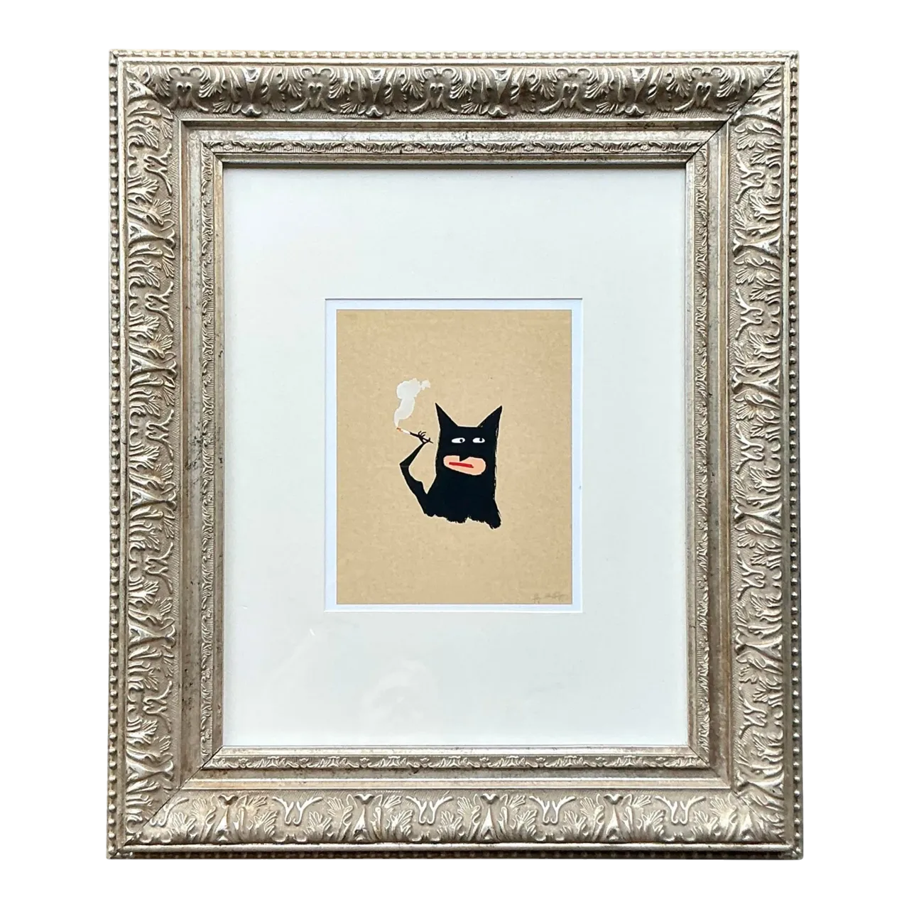 Vintage Boho Signed Masked Crusader Print