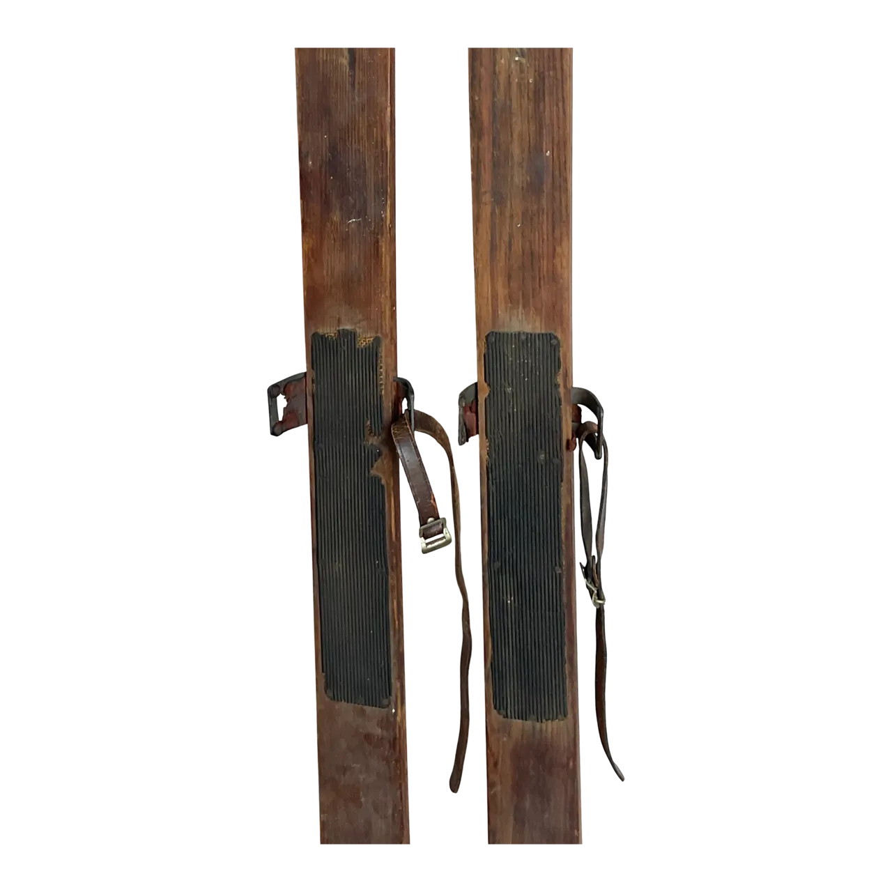 Vintage Boho Spaulding And Bros 1890s Wooden Skis - Set Of 2