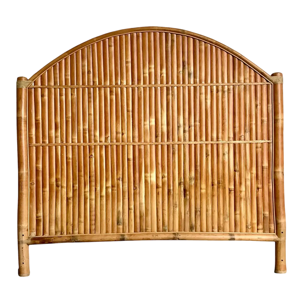 Vintage Boho Split Bamboo King Headboard